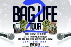 BAG LIFE 2 TOUR  LANSING FLYER