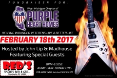 PURPLE HEARTS FUNDRAISER POSTER