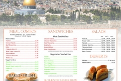 JERUSALEM PITA MENU INSIDE