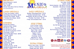 mexico to go menu inside
