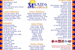 mexico to go menu inside